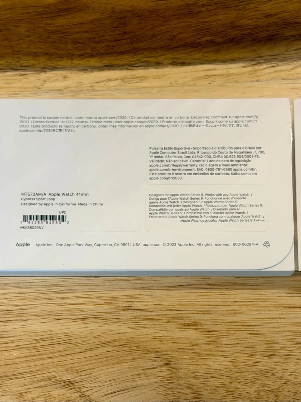 Apple Watch Band 41mm Sport Loop Cypress Green Nylon MT573AM/A Genuine Apple OEM